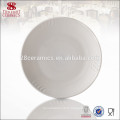 Bonne qualité os porcelaine plat porcelaine plat allant au four plateau de service rond